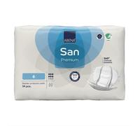 Abena San 6 Premium Almohadillas 34 Piezas 360° Fuga Protección Incontinencia