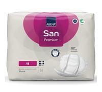 ABENA San Premium - Almohadilla de incontinencia tamaño 11, absorción de 3400 ml, caja de 4 paquetes, color blanco