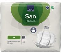 Abena San Premium - Almohadilla para incontinencia tamaño 9, 2400 ml, absorbencia, paquete de 25