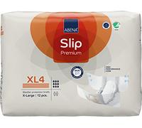 ABENA Slip Premium - Almohadillas de incontinencia todo en uno para hombres y mujeres, con etiqueta ecológica, XL 4, cintura de 110-170 cm, absorción de 4000 ml, paquete de 12 unidades
