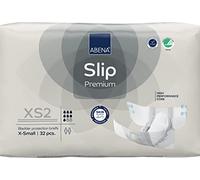 ABENA Slip Premium - Almohadillas de incontinencia todo en uno para hombres y mujeres, con etiqueta ecológica, para hombres, XS 2, cintura de 60-85 cm, absorción de 1400 ml, paquete de 32 unidades,