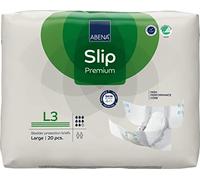 ABENA Slip Premium - Almohadillas de incontinencia todo en uno para hombres y mujeres, etiqueta ecológica, talla L 3, cintura de 100-150 cm, absorción de 3400 ml, paquete de 20