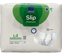 ABENA Slip Premium - Almohadillas de incontinencia todo en uno para hombres y mujeres, etiquetadas ecológicamente, talla L 4, cintura de 100-150 cm, absorción de 4000 ml, paquete de 18 unidades