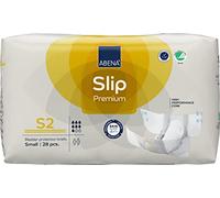 AbeNA Slip Premium - Almohadillas para incontinencia todo en uno, etiquetadas ecológicas, pequeñas, cintura de 60-85 cm, absorción de 1800 ml, 28 unidades para hombres y mujeres