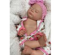 Abenduot Timothy - Muñecas de silicona sólida de cuerpo completo para bebé, de 45 cm, no vinilo, realista, hecha a mano, de silicona suave, lavable