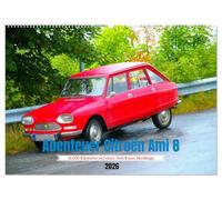 Abenteuer Citroen Ami 8 (Wandkalender 2026 DIN A2 quer), CALVENDO Monatskalender: Mit Citroen Ami 8 zum Nordkapp