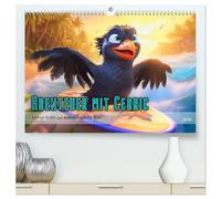 Abenteuer mit Cedric - Lustige Krähe auf Reisen durch die Welt (hochwertiger Premium Wandkalender 2026 DIN A2 quer), Kunstdruck in Hochglanz: Cedric's ... auf einer Reise voller Spaß und Abenteuer