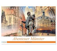 Abenteuer Münster - Echt jovel! (Tischkalender 2026 DIN A5 quer), CALVENDO Monatskalender: Seit dem 6. Jahrhundert mausert sich die Siedlung ... zur lebenswertesten Stadt der Welt "Münster".
