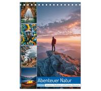 Abenteuer Natur (Tischkalender 2026 DIN A5 hoch), CALVENDO Monatskalender: Fotorealistische Abenteuer, wie Wandern, Radfahren, Wassersport und mehr für alle, die Natur & Freiheit lieben.