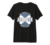 Aberdeen Escocia, Bandera Escocesa Vintage Camiseta Premium