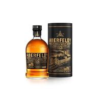 ABERFELDY 12YO Scotch Whisky Single Malt, estuche regalo, 40% vol., 100 ejado 12 años en 4 tipos distintos de barrica, perfecto para beber solo o con hielo, whisky prémium ideal como regalo, 1 L