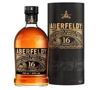 Aberfeldy 16 Años Highland Scotch Single Malt Whisky con estuche de regalo, Whisky añejado en barricas de roble y terminado en barricas de bourbon y jerez Oloroso, 40 % vol., 70 cl / 700 ml