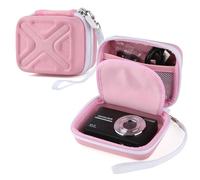 AbergBest - Funda para cámara digital de 21 megapíxeles LCD de 2,7 pulgadas, recargable, HD/Kodak Pixpro/Canon PowerShot ELPH 180/190/Sony DSCW800/DSCW830, funda protectora de viaje para cámara, color