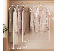 Abertura Inferior Bolsas Almacenaje Ropa, EVA de Múltiples Especificaciones Porta Trajes Viaje Hombre, Chaquetas y Camisas (Paquete de 5)(60x140cm/23.62x55.12in)