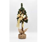 Abeto Decorado, pequeño árbol de Navidad Artificial con Joyas
