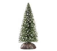 Abeto pequeño, 8 cm, color verde y blanco