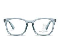 ABETOS Gafas de lectura multifoco, ayuda de lectura progresiva, ayuda para la visión, filtro de luz azul, para mujer y hombre, retro, multifoco, con intensidad de visión, Azul y gris., 1.5