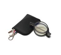 ABETOS Gafas de lectura plegables de metal plegables para leer filtro de luz azul, redondas, compactas, portátiles, para hombre y mujer, gris, 1.5