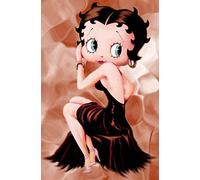 ABEUTY Pintura de diamantes 5D para bricolaje, diamantes de imitación de taladro completo, dibujos animados, pintura con diamantes, kits de arte de diamantes de cristal (dama)