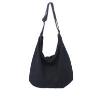 ABFJHFK Bolsa Tela Mujer Bags For Women Canvas Shoulder Bag Large Capacity Handbags Female Casual Travel Soft Crossbody(Black)