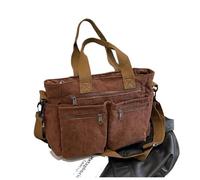 ABFJHFK Bolsa Tela Mujer Casual Messenger Bags Large Capacity Commuter Mummy Portable Shoulder Bag Multi Layers Camping Tote(Coffee)