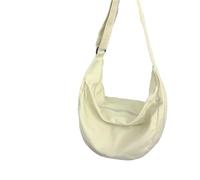 ABFJHFK Bolsa Tela Mujer Solid Color Canvas Female Crossbody Bags For Women Large Capacity Shopping Messenger Bag Student Shoulder Unisex School(Beige)