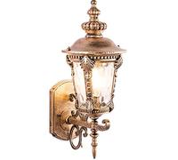 ABGRC Apliques de pared retro exterior lámpara de pared Europa Villa lámpara de pared impermeable jardín exterior apliques vintage porche negro bronce apliques de pared pasillo