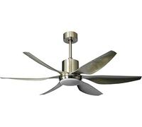 ABGRC Luz de ventilador de verano moderna y silenciosa lámpara de ventilador de techo, silenciosa transformación de frecuencia de ventilador de techo, gran viento, luz creativa para el salón en casa