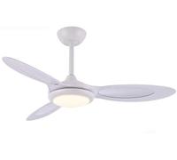 ABGRC Ventilador de techo retro para interiores, lámpara LED moderna con mando a distancia para restaurante, dormitorio, salón, comedor, ventilador de techo de metal