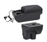 ABHBVGZFZT Centro Consola Organizador Caja para Chevrolet para Aveo 3 para Sail III Caja Reposabrazos Almacenamiento Piezas Coche Accesorios Dedicados(A3 Fast charaina)