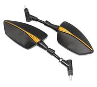 ABHBVGZFZT Espejos Retrovisores Moto para CFMOTO 800MT 650MT 700CLX 150 250 NK 300 400 650 400NK 400GT CF500 CF650 Motocicleta Lateral Trasero Vista Retrovisor Espejos(B-Gold)