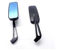 ABHBVGZFZT Espejos Retrovisores Moto para Kawasaki para Vulcan para VN800 para 900 para 1500 para 1600 para 1700 para 2000 Motocicleta Retrovisor Espejos retrovisores Espejo Lateral Alerón(Black)