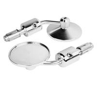ABHBVGZFZT Espejos Retrovisores Moto para Kawasaki para Z1000 para Z750 para ER-6F para ER-6N Espejo Retrovisor De 7/8" con Extremo Manillar 3" para Motocicleta(Silver)