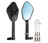 ABHBVGZFZT Espejos Retrovisores Moto para Kawasaki para Z1000 para Z750 para ER-6F para ER-6N Retrovisores CNC para Motocicleta con Tornillos De 8 Mm O 10 Espejo Lateral para Retrovisor(Black)