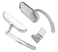 ABHBVGZFZT Espejos Retrovisores Moto para Road para Star para Royal para Stratoliner para Virago para Vmax Espejos Retrovisores Laterales para Motocicleta(Chrome)