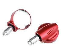 ABHBVGZFZT Espejos Retrovisores Moto para Suzuki para GSXR Motocicleta Punto Ciego Retrovisor Espejo Gran Angular 360 Grados Ajustable Retrovisores Laterales(Red)