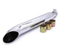 ABHBVGZFZT para H&Arley XL883 1200 Motocicleta Retro Cromado Silenciador Escape Tubo Vertical Presión Caja Extremo Silenciadores Silenciador Escape