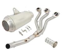 ABHBVGZFZT para Yamaha para MT-09 FZ-09 FJ09 para MT09 para Tracer 900 GT Motocicleta DB Killer Tubo Escape Sistema Completo Silenciador Enlace Delantero Silenciador Escape(C)