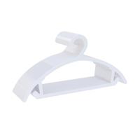 ABHENG 30 Perchas de Plástico Antideslizantes, Resistentes Delgadas Ahorradoras de Espacio, Perchas Todo-en-Uno para Vestidos Trajes Jeans Jerseys, 41,7 cm x 21cm, Blancas, APY0830W