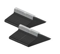 ABHENG Perchas para Pantalones con Lado Abierto, Perchas organizadoras, Paquete de 80, Metal Cromado, 38 x 0,5 x 13 cm, Negro, AIY0580B