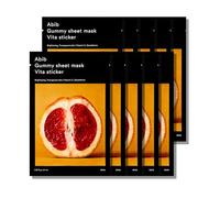 Abib Mascarilla De Gomitas Vita Sticker, Iluminadora Y Calmante, Con Niacinamida, Cica, Péptidos Y Complejo Vitamínico (10 Unidades) Vita (Vitalizante)