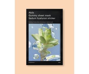 Abib Mascarilla facial de tela con ácido hialurónico Gummy Sheet Mask Sedum Hyaluron Sticker - 27 ml / 1 ud