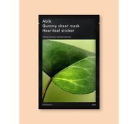Abib Mascarilla facial de tela con extracto de hoja de corazón Gummy Sheet Mask Heartleaf Sticker - 27 ml / 1 ud