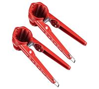 Abibiocy 2Pcs Nutcracker Multifunctional Pecan Walnut Nut Cracker Tool Stainless Steel Nutcrackers Walnuts Brazil Hazelnuts Cracker Nut Tool