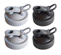 Abibiocy Mason Jar Pour Spout Lid Regular MouthMason Jar Flip Cap Lid 2.76 Inch. Leak-Proof Easy Pouring Spout Lids 4Pcs Mason Flip Cap