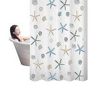 Abibiocy Ocean Shower Curtain Seashell Nautical Bathroom Curtain Sea Beach Theme Shower 180x180cm Ocean
