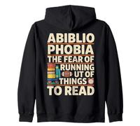 Abibliofobia El miedo a quedarse sin libros para leer libro Sudadera con Capucha