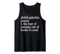 Abibliophobia Diccionario Libro Amante Cita Camiseta sin Mangas