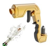 Abiemuce Pulverizador de Champán, Pistola Pulverizadora de Champán, Champagne Spray Gun, Dispensador de Vino de Champán, para Celebraciones de cumpleaños Ceremonias de Boda Fiesta (Amarillo)