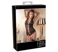 Abierta Fina - Camisa de encaje (talla XL, 1 unidad)